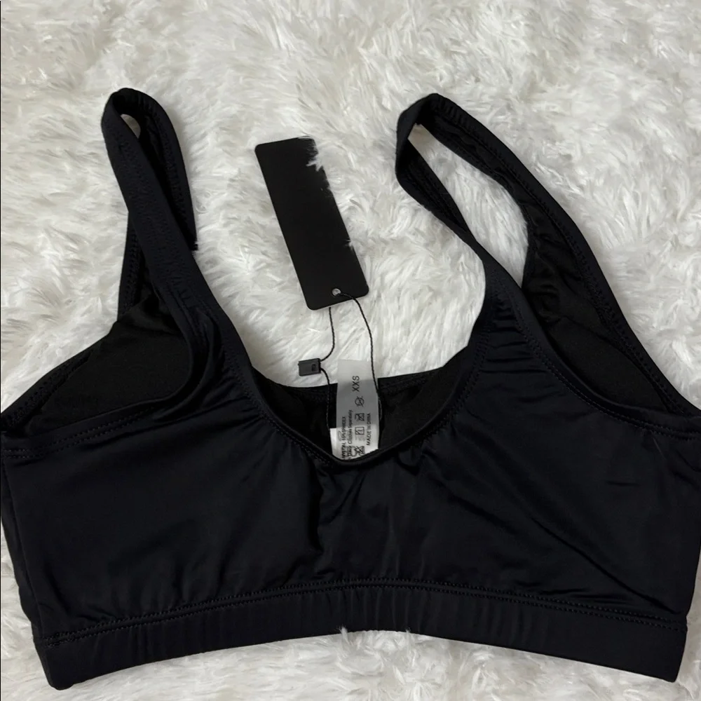 NWT Tempt Me Black 2 Piece Swim Set Size XXS